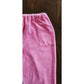 Vintage 80s Sonia Rykiel Pants Pink Velour Culottes Short Cropped Knee Length