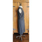 Vintage 60s Gray Wool Day Dress Belted Sleeveless Stephan Casuals