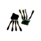 Vintage 60s Dangly Earrings Dark Green Lucite Oversized Clips.