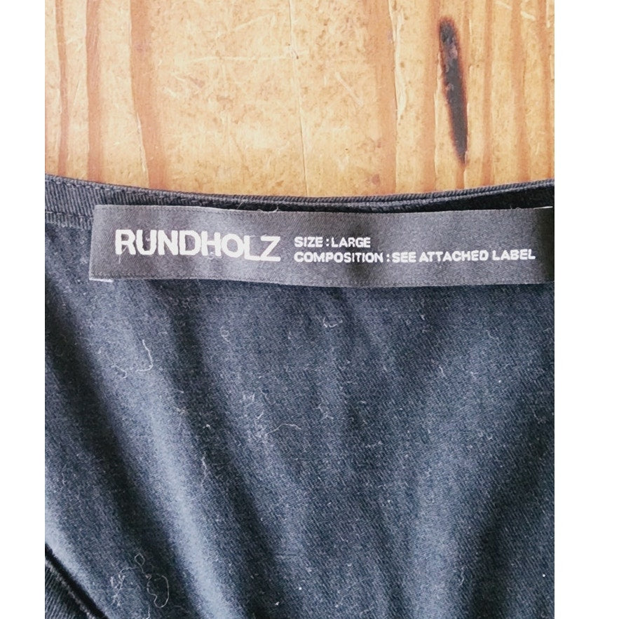 Vintage RUNDHOLZ Black Label Dress Sleeveless Cotton w/Zippers