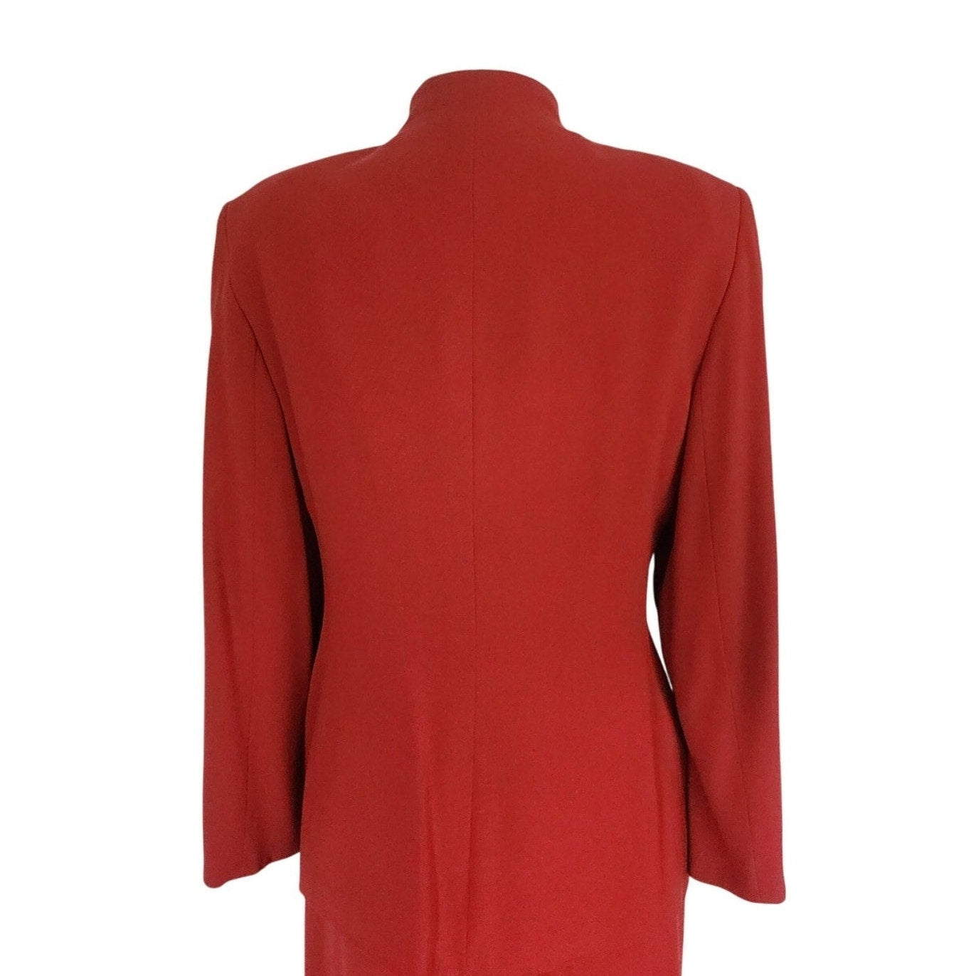 Vintage 90s Armani Black Label Blazer Rust Red Wool IT 50