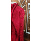 Vintage 1980s Emanuel Ungaro Dress Red Silk Paisley Print I Magnin Long Sleeve Scarf Sash Tie