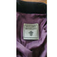 Vintage 90s Roland Nivelais Blazer Purple Eggplant Crinkled Silk Jacket / M