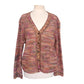 Vintage 1980s MISSONI Cardigan Sweater Orange Brown Red Tones