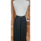 Vintage 80s VALENTINO Skirt Black Wool Button Down Midi Miss V