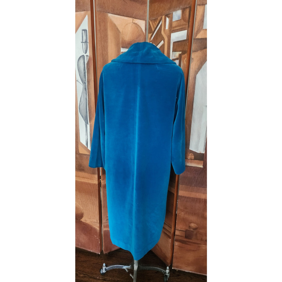 Vintage 1960s Blue Velvet Swing Coat Blue Velvet by Marguerite Rubel San Francisco