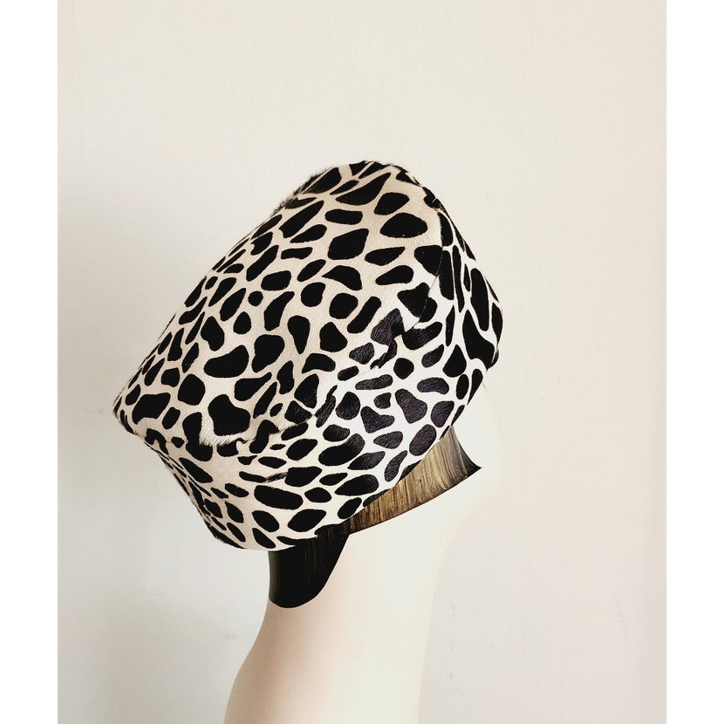 Vintage Leopard Print Hat Don Anderson Bonwit Teller 90s Does 60s Toque