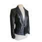 Vintage 1990s Caché Leather Blazer Tailored Lambskin Single Button