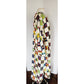 70s Men's Pajama Dress Caftan Lounger Patchwork Quilt Print H&S Pogue Co
