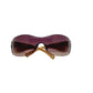 Vintage Prada Chrome Wave Brown Sunglasses Polarized SS 2004 SPR 58F