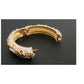 Vintage 70s Jomaz Bracelet Joseph Mazer Sculptural Brutalist Two Tone Gilt Clamper Bangle