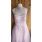 Y2K Era Pink Princess Dress Tulle Lace Embroidery Corset Lace Back Barbie