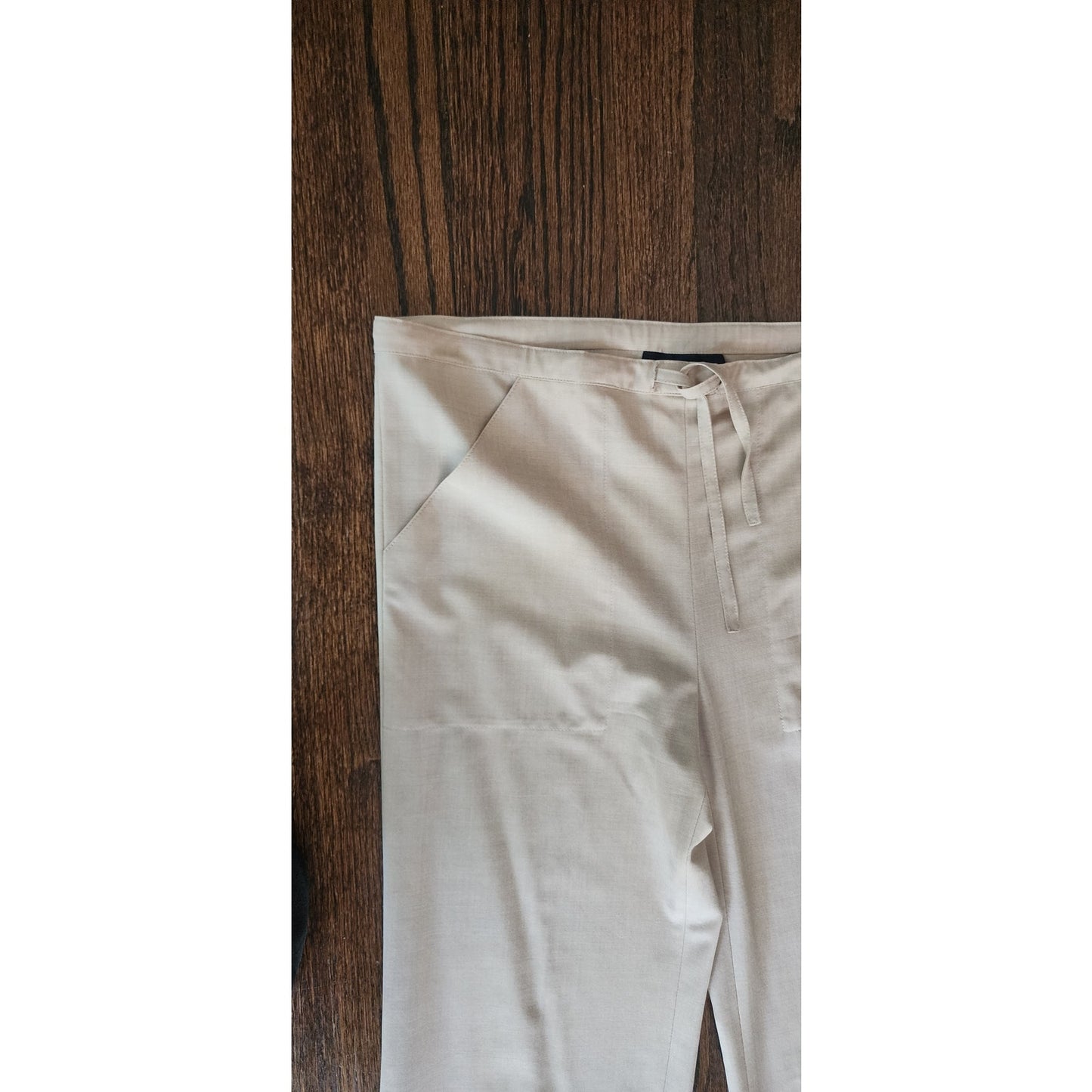 PIAZZA SEMPIONE Beige Pants Drawstring Trousers Slacks Summer Wool / Medium