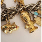 Vintage 50s 60s Gold Charm Bracelet Travel & Hobbies Novelty