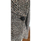 Vintage 2000s Armani Blazer Gray Gold Boucle Tweed Peplum Fitted Jacket / L