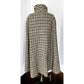 Vintage 60s Burberrys Cloak Cape Houndstooth Wool