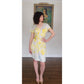 Vintage Y2K Emilio Pucci  Dress Short Sleeved Silkprint  Yellow Gray NWT