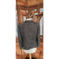 Vintage 2000s Armani Blazer Gray Gold Boucle Tweed Peplum Fitted Jacket / L