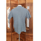 Vintage 90s Versace Classic V2 Mens Top Striped Ribbed Knit T-Shirt Dusty Blue