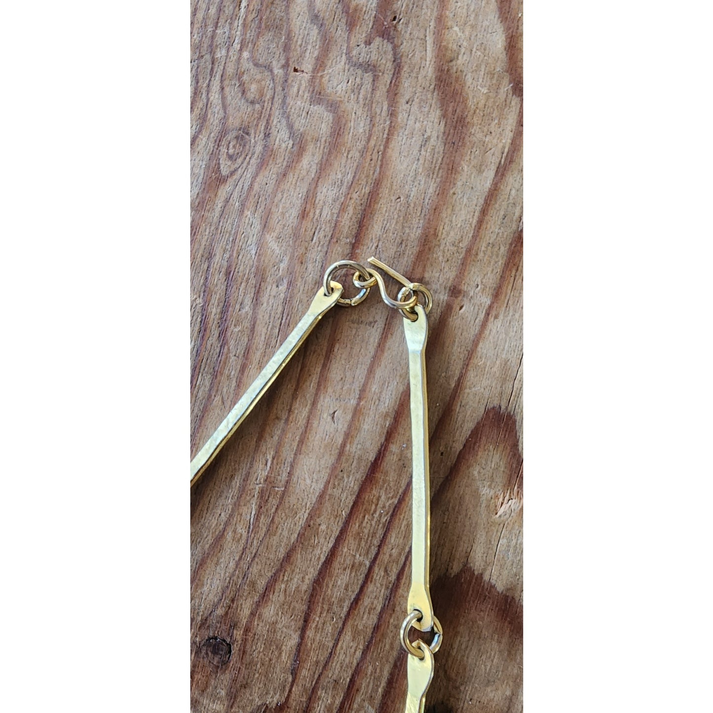 Vintage 70s Spiral Pendant Necklace Hammered Gold Greek Inspired