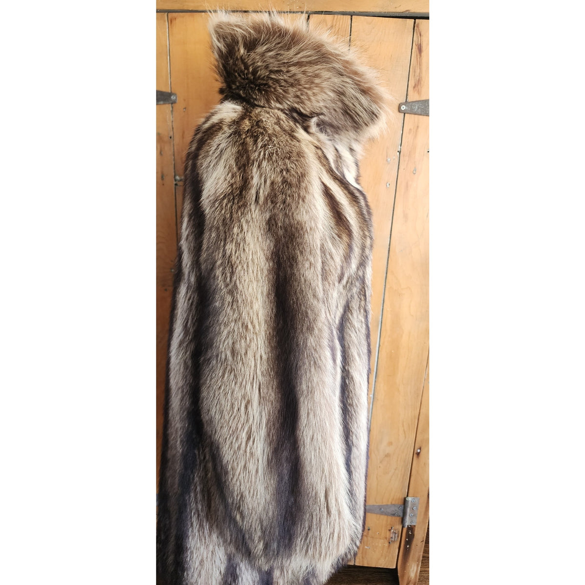 Vintage 1970s Fur Coat Brown Silver Raccoon Revillon S/M