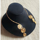 Vintage Gold Torque Choker Spiral Necklace Open Cuff