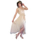 Vintage 2000s FENDI Evening Dress Sleeveless Cream Chiffon NWT