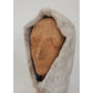 Vintage 1960s Gray Fur Hat Hood  Silver Mink