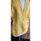 Vintage 80s Versace Blazer Yellow Linen