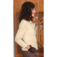 Vintage 1960s Mod Jacket Marshall Field Cream Wool Peplum Blazer Gold Buttons