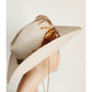 Vintage Beige Cowboy Hat w/Feather by Rockmount Wind River 1850 Size 7 1/4 Mens Unisex