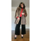 Vintage Fur Coat Silver Tipped Raccoon Hip Length Revillon Boho Style Size Medium SATC