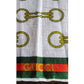 Vintage 1970s Gucci Scarf Cotton Print Horsebit Equestrian Pattern