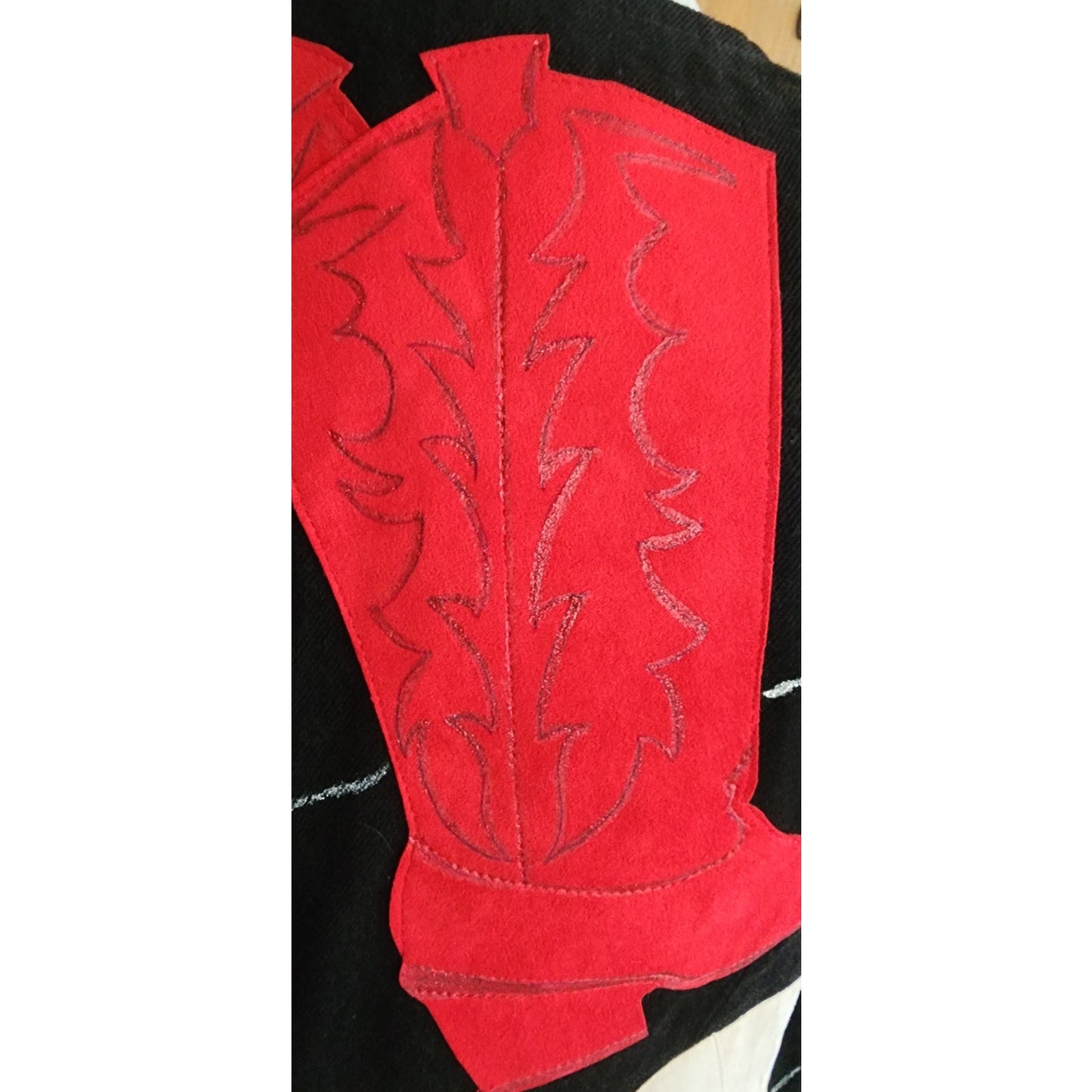 Vintage Womens Vest "Hooked On Country" Cowboy Boots Horses Equestrian Applique / Large