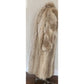Vintage 1980s Silver Fur White Gray Fox Coyote Coat Rosenthal Chicago