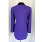 Vintage 90s Purple Blazer Badgley Mischka Long Jacket