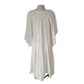 Vintage 70s Amerikan Climax Tent Dress White Cotton Gauze Angel Butterfly Sleeves