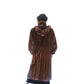 Vintage 1980s Sable Fur Coat Long Ankle Length Hoode