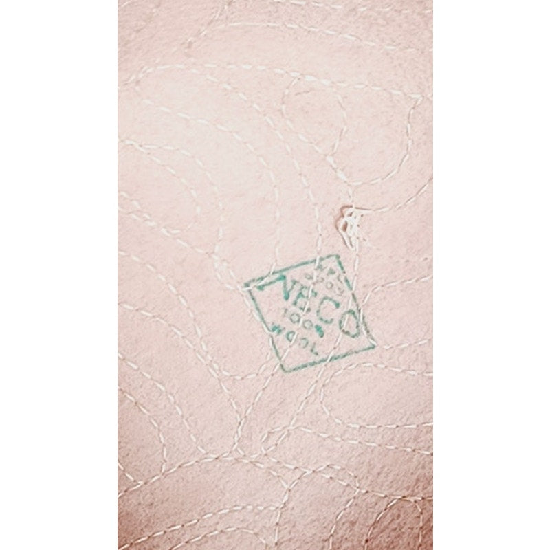 Vintage Pink Cloche Hat Beaded Wool 60s Does 20s Style Neco