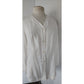 Vintage 90s Blazer White Linen L T Sport / Petite Small