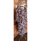 Vintage 1980s Ungaro Dress Silk Floral Rose Print Tie Neck Button Front Pockets