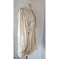 Vintage 80s Cream Blazer Oversized Artisinal Jacket w/Applique by Marilu / L