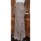 Vintage Y2K Beige Lace Maxi Skirt Boho Chine Collection / S