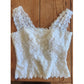 Vintage 50s White Lace Top Sleeveless Shell