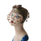 Vintage 50s 60s Halo Hat Paulette Circlet Headband Birdcage Fascinator Light Brown