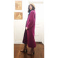 Vintage 80s Purple Wool Coat Perry Ellis Portfolio w/Removable Gray Liner Vest Duster