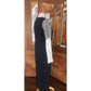 WNDERKAMMER Dress Blue Floral Jacquard Asymmetric Colorblock Sheath Avant Garde