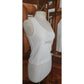 Vintage 1990s Sonia Rykiel Velour Top White Gold Tank Shell Embroidered  CROISIERE Cruise