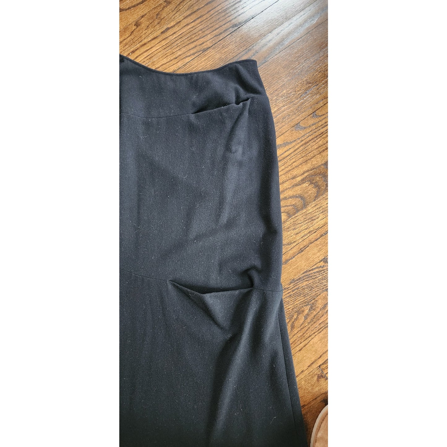 Vintage 90s Black Skirt Avant Garde Pockets by Lilith France