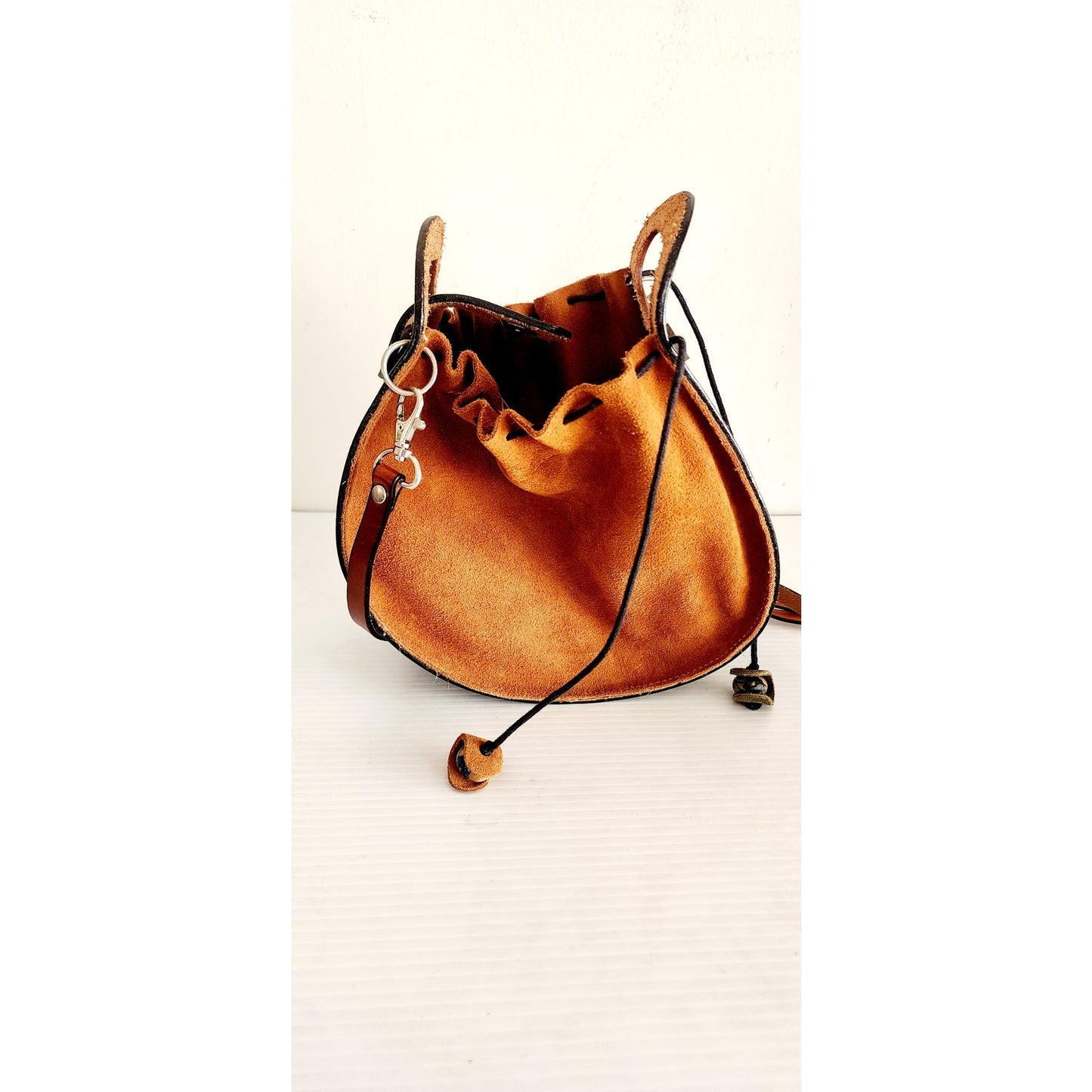 Vintage Paco Garzon Shoulder Bag Brown Tooled Leather